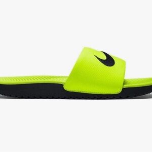 Nike Kids Volt and Black Slides